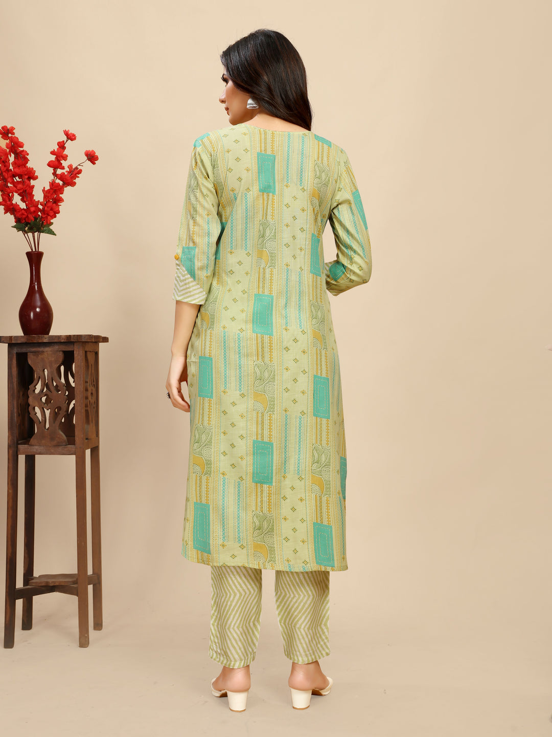 Cotton Kurti Set | Designer Printed Top & Bottom for Women