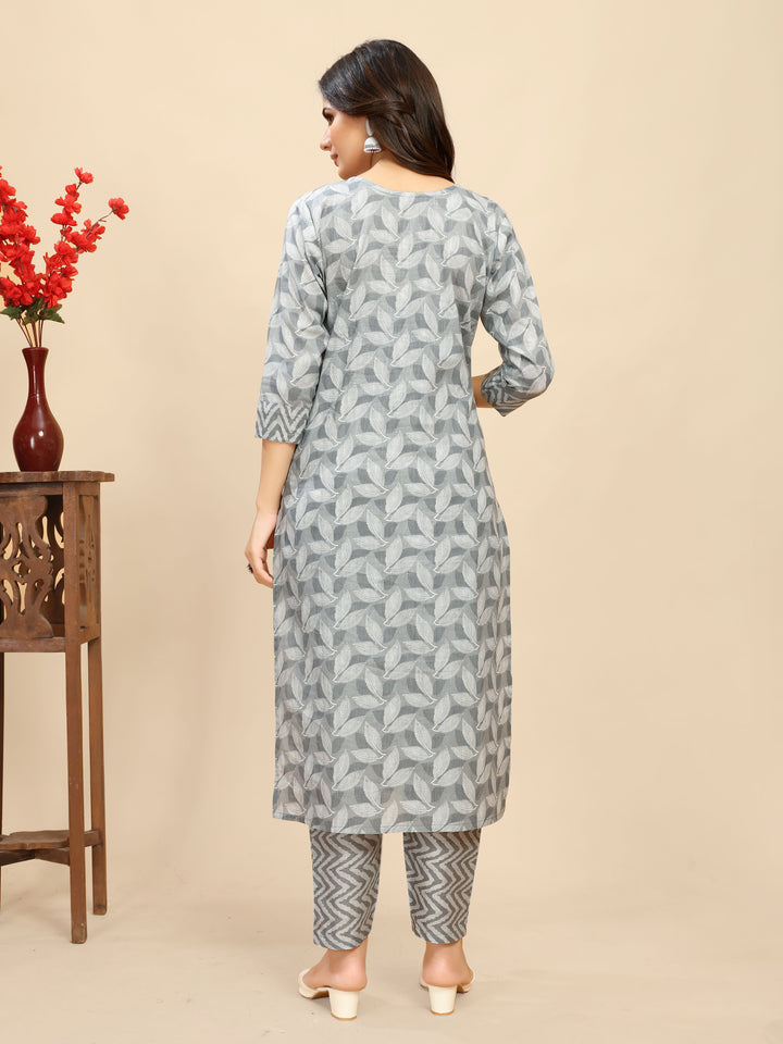 Elegant Cotton Outfit | Beautiful Kurti Set with Designer Prints