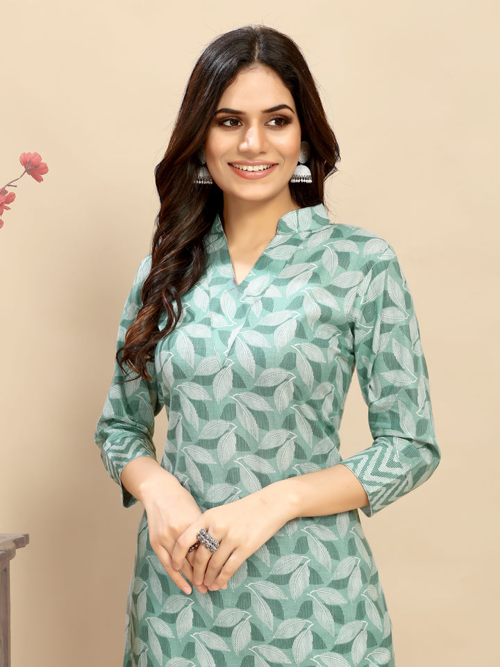 Elegant Cotton Outfit | Beautiful Kurti Set with Designer Prints