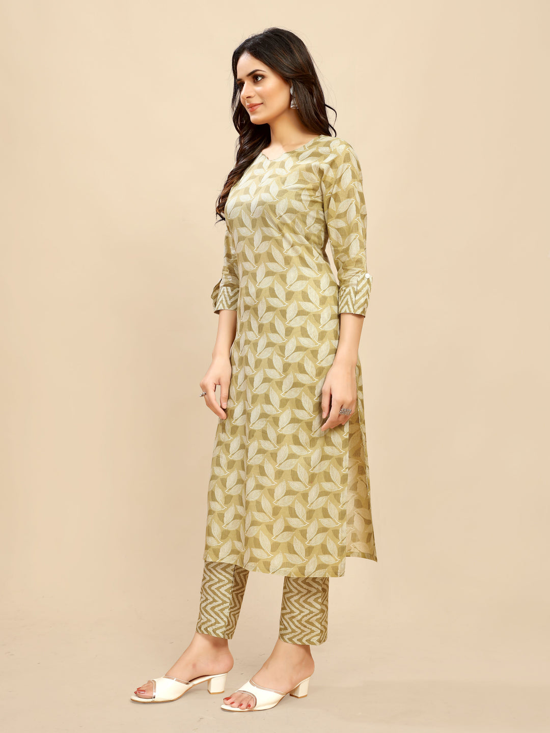 Elegant Cotton Outfit | Beautiful Kurti Set with Designer Prints