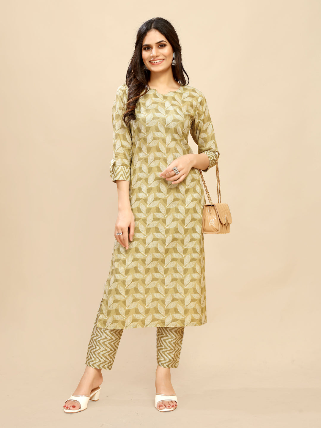 Elegant Cotton Outfit | Beautiful Kurti Set with Designer Prints