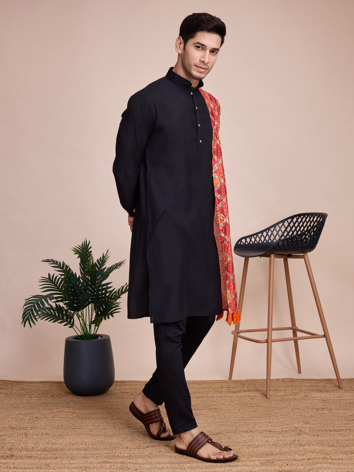 Silk Kurta with Dupatta | Solid, Printed & Embroidered Festive Wear