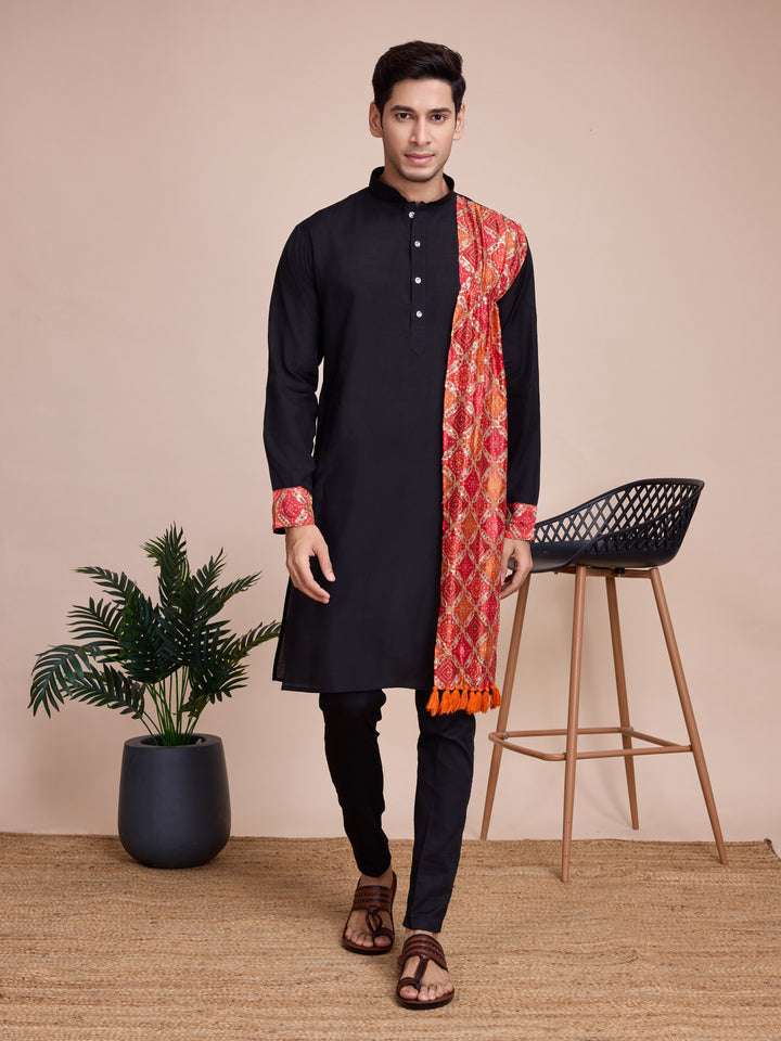 Silk Kurta with Dupatta | Solid, Printed & Embroidered Festive Wear