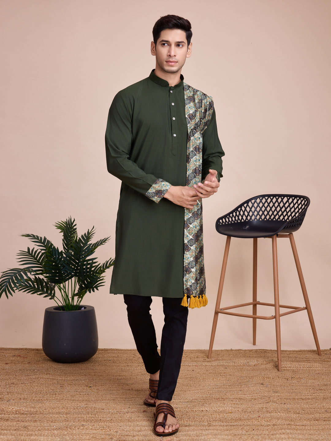 Silk Kurta with Dupatta | Solid, Printed & Embroidered Festive Wear