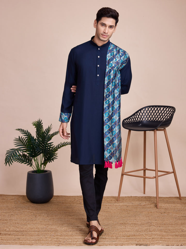 Silk Kurta with Dupatta | Solid, Printed & Embroidered Festive Wear