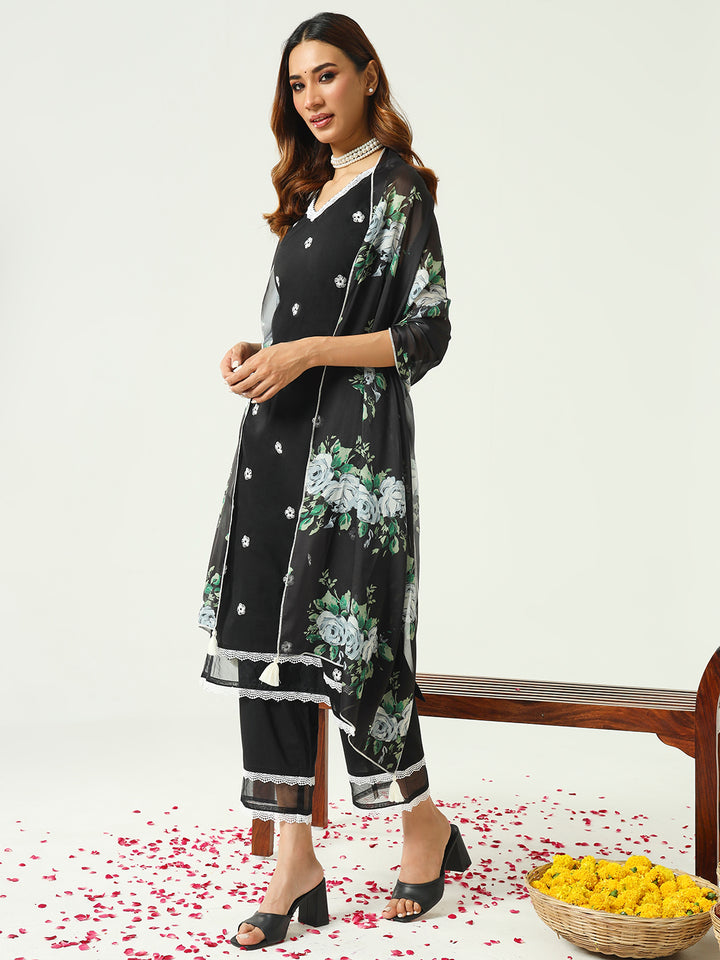 Elegant Cotton Printed Salwar Kameez Set with matching dupatta for Women