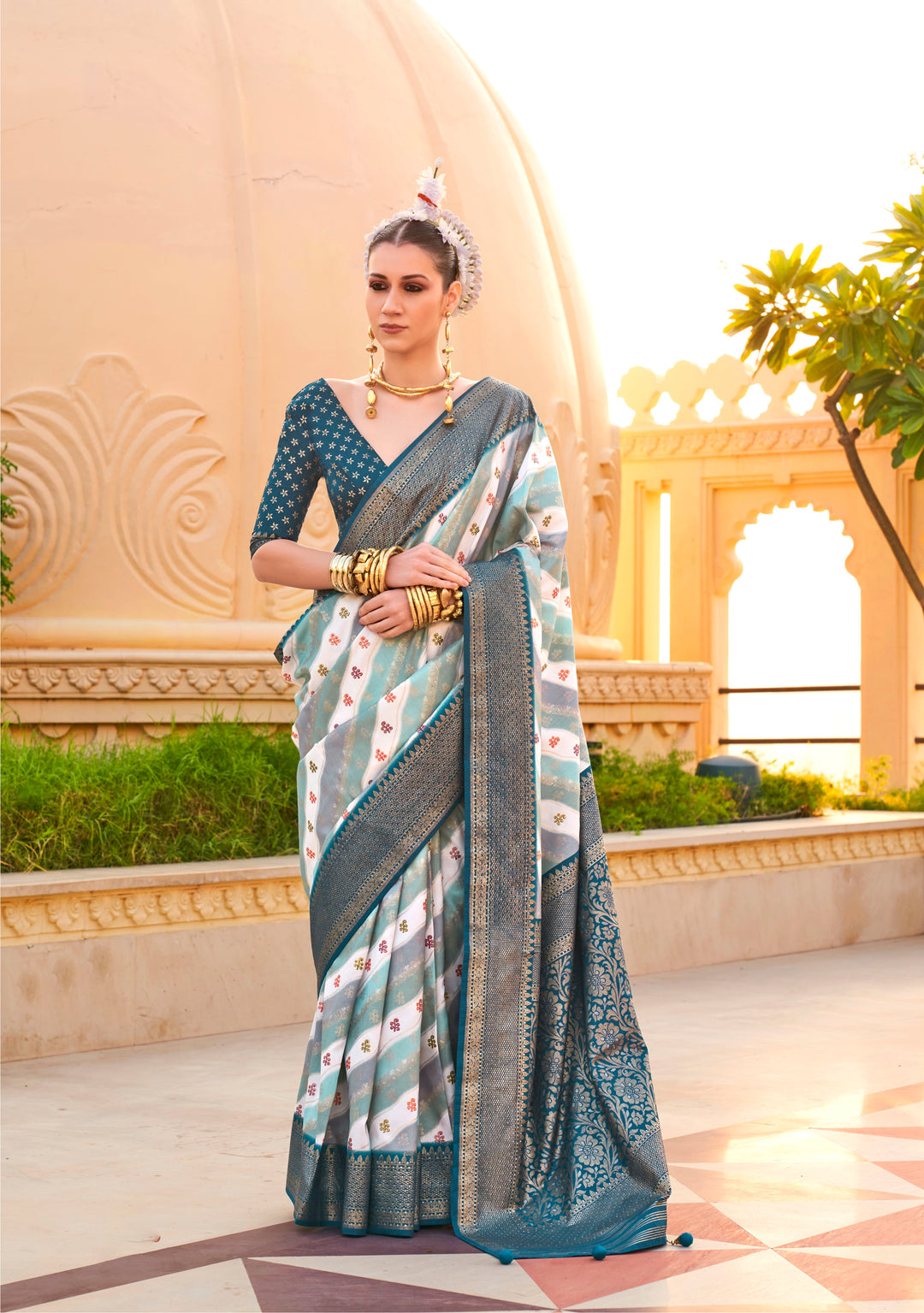 Radiant S V P Silk Saree with | A Captivating Traditional Ensemble