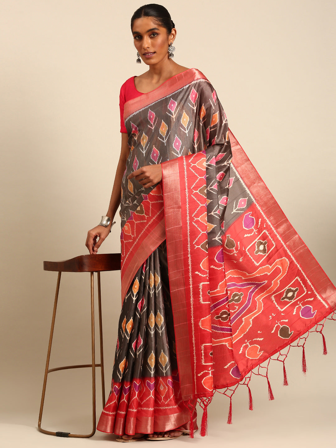 Designer Cotton and Banarasi Silk Saree | Digital Printed for Special Events