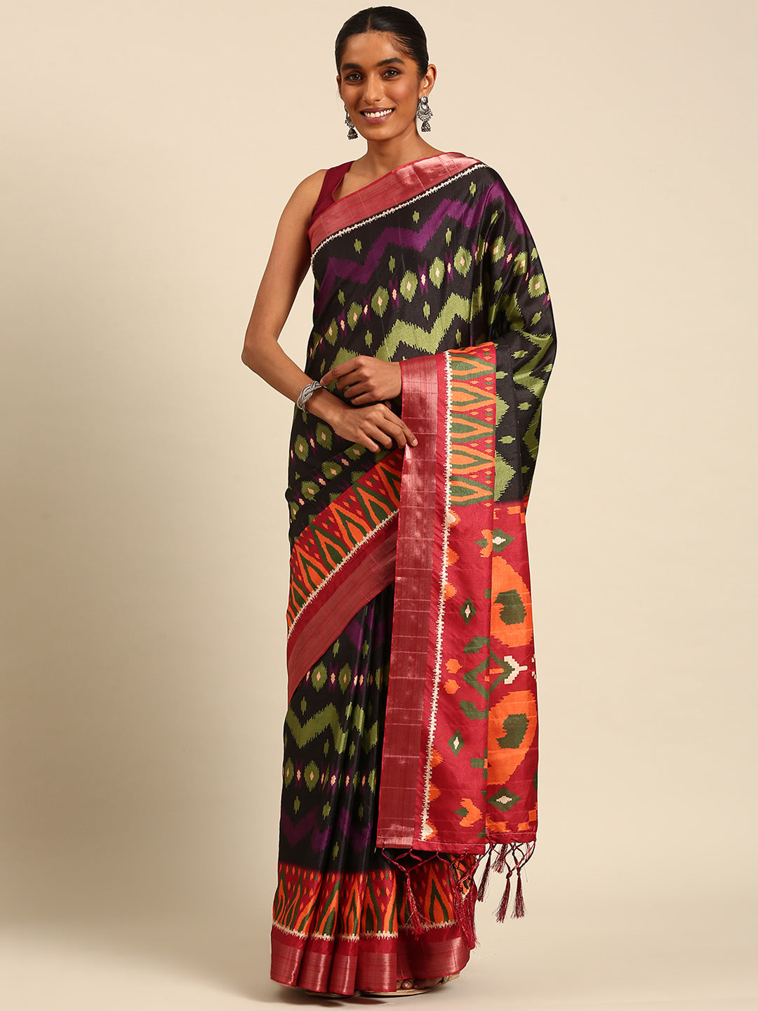 Elegant Cotton Saree | Banarasi-Silk Designer Work | Special Event Essential