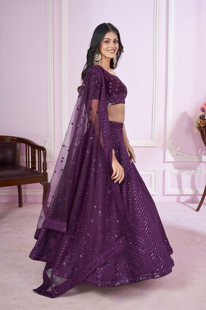 Designer Georgette Lehenga Choli | Soft Net Dupatta & Thread Embroidery for parties