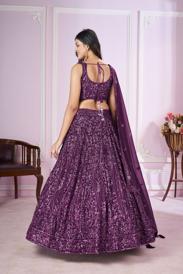 Designer Georgette Lehenga Choli | Georgette Dupatta & Thread Embroidery