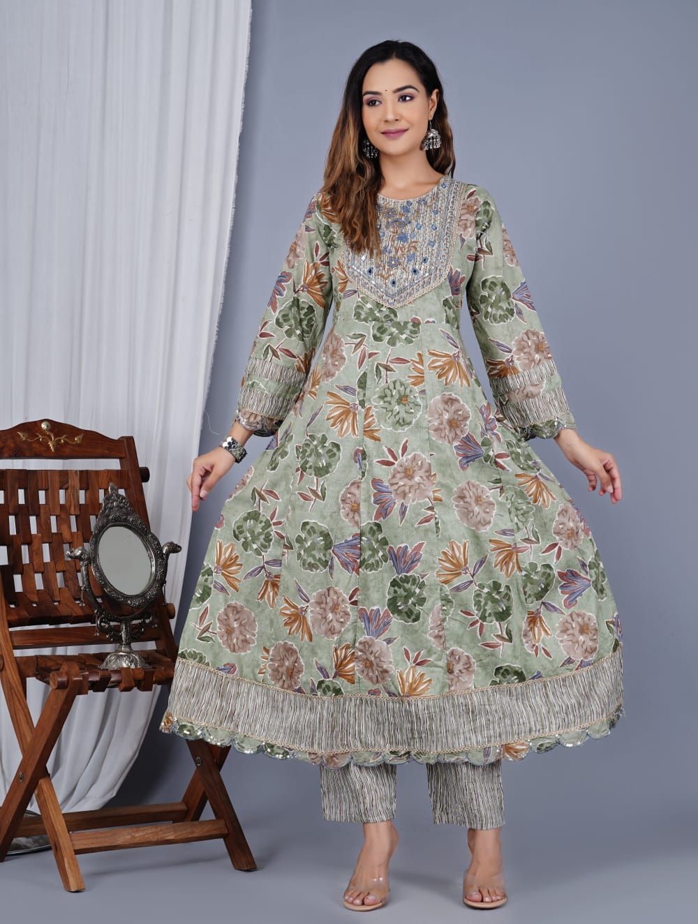 Graceful Cotton Salwar Kameez for Women | Elegant Ethnic Wear Outfit"