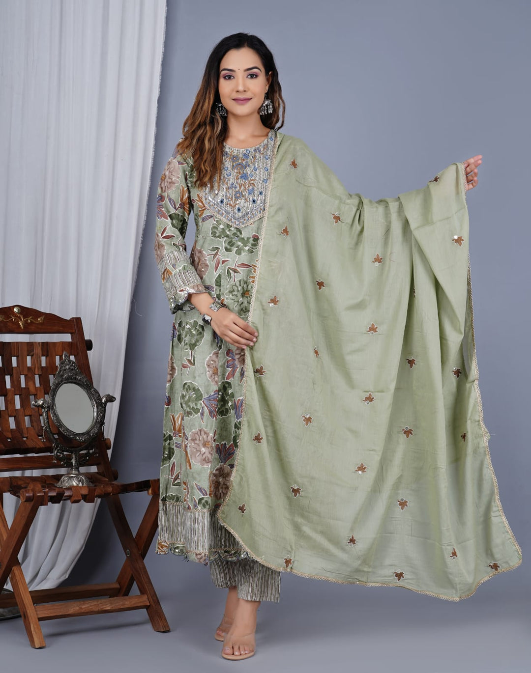 Graceful Cotton Salwar Kameez for Women | Elegant Ethnic Wear Outfit"