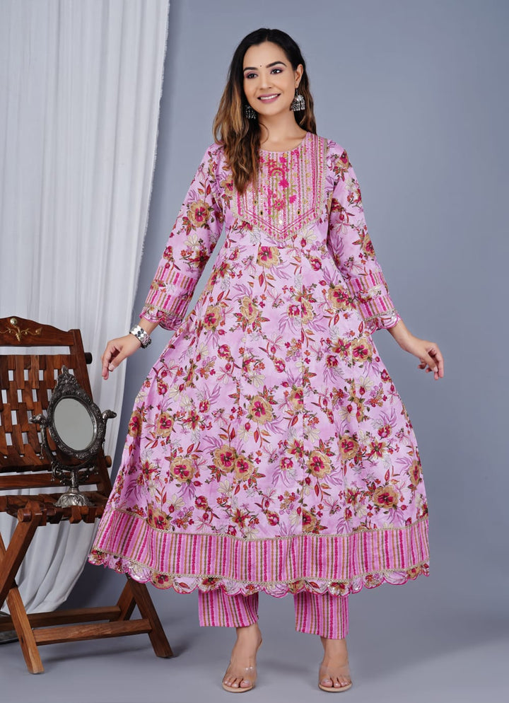 Graceful Cotton Salwar Kameez for Women | Elegant Ethnic Wear Outfit"