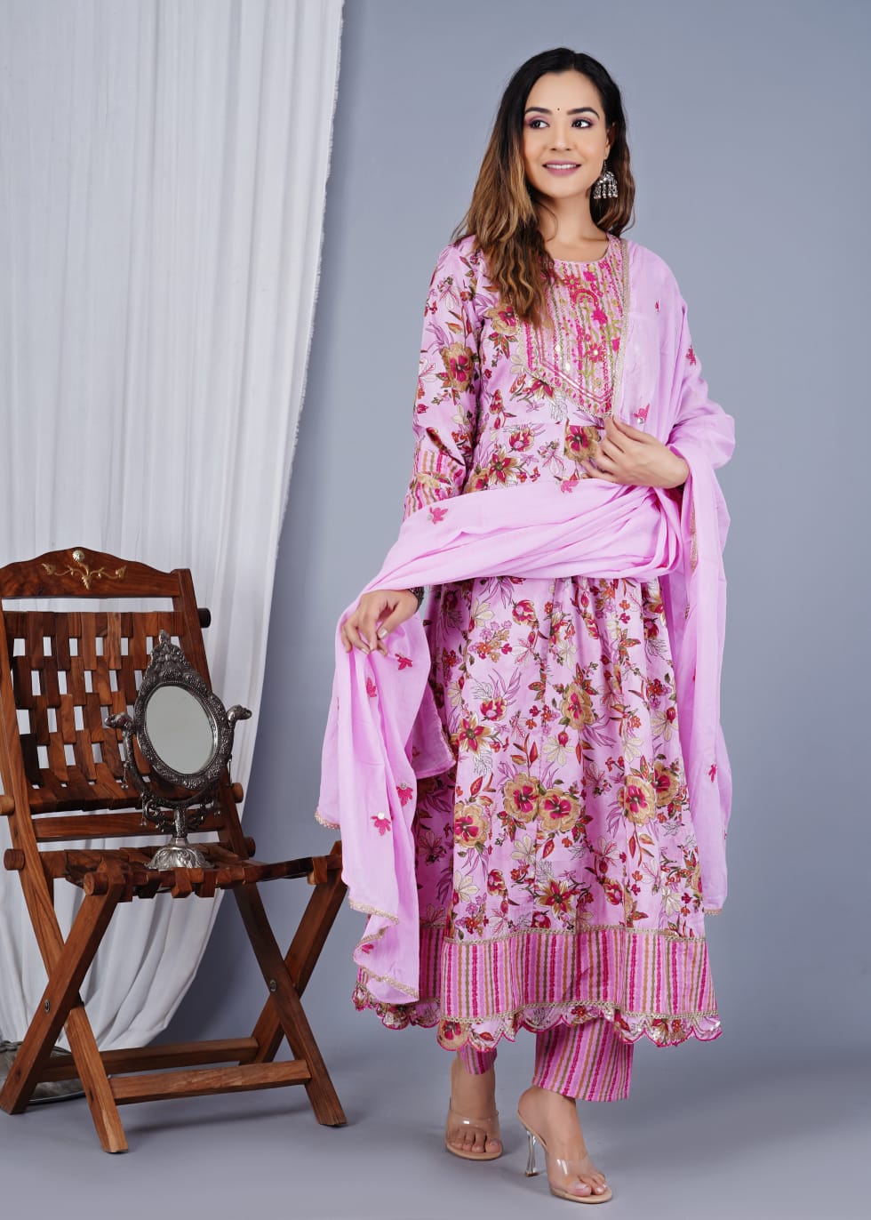 Graceful Cotton Salwar Kameez for Women | Elegant Ethnic Wear Outfit"