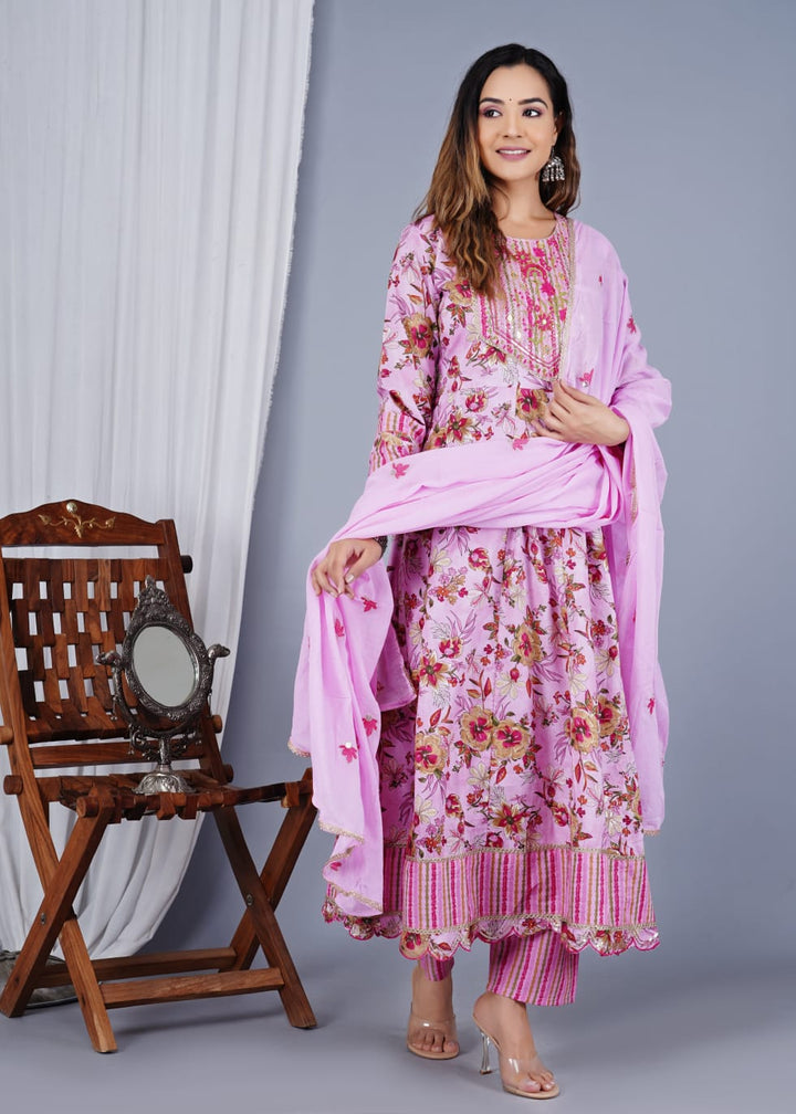 Graceful Cotton Salwar Kameez for Women | Elegant Ethnic Wear Outfit"