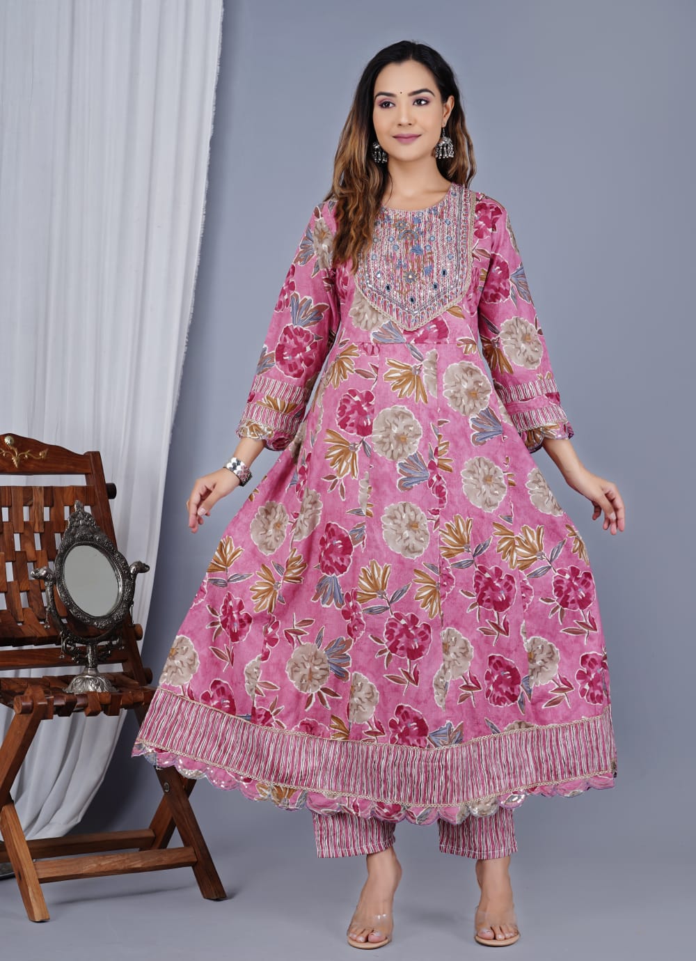 Graceful Cotton Salwar Kameez for Women | Elegant Ethnic Wear Outfit"