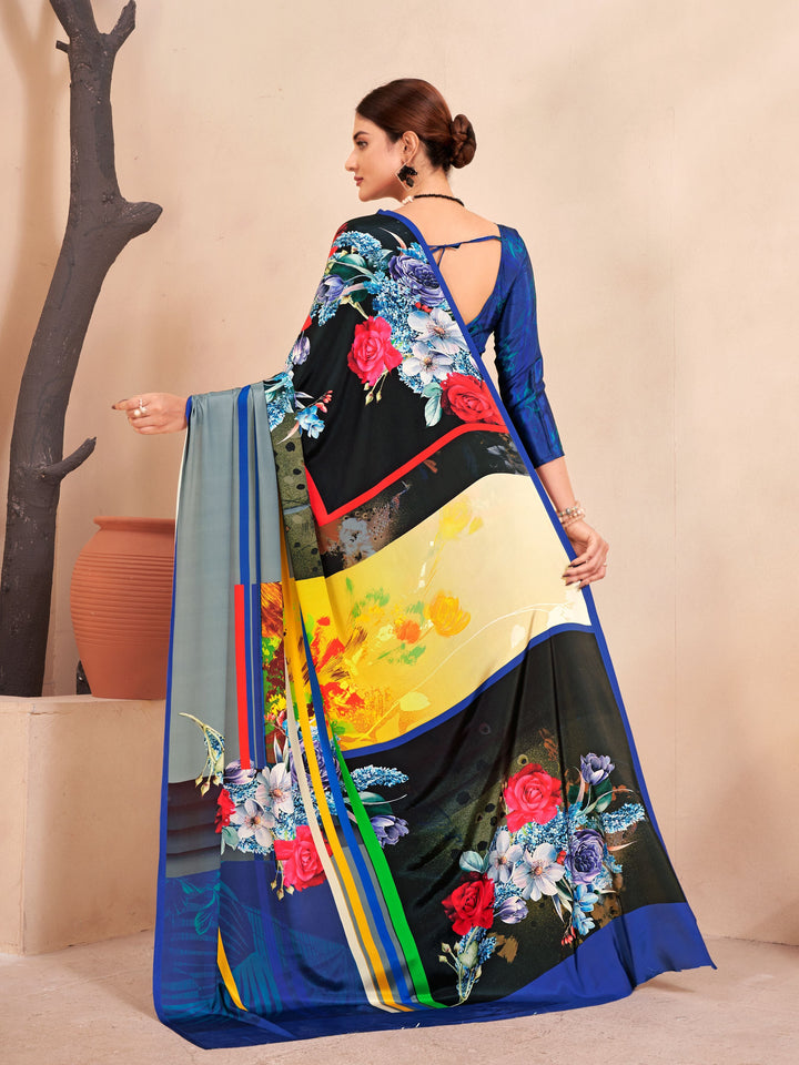 Designer Digital Printed Crepe Soft Silk Saree | Perfect for Weddings & Events