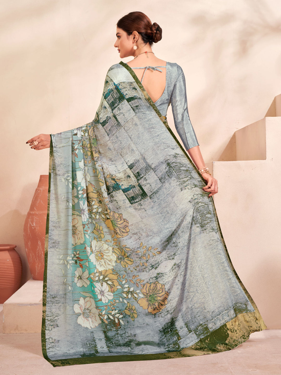 Designer Digital Printed Crepe Soft Silk Saree | Perfect for Weddings & Events