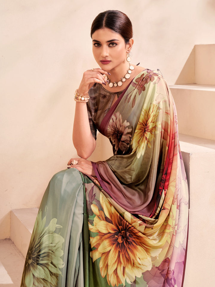 Elegant Designer Crepe Soft Silk Saree | Perfect for Weddings & Festive Events