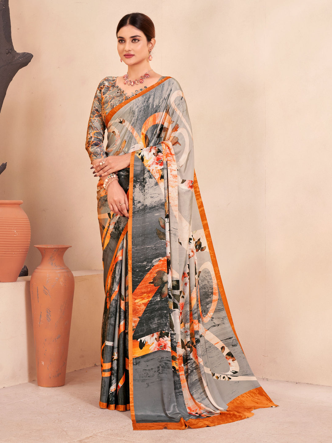 Designer Digital Printed Crepe Soft Silk Saree for Special Events | Elegant Festive Attire