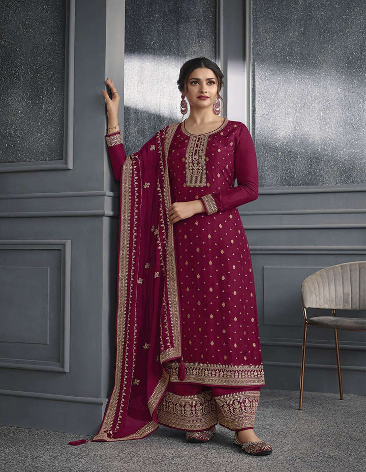 Elegant Embroidered Palazzo Set for Women | Premium Fabric Design