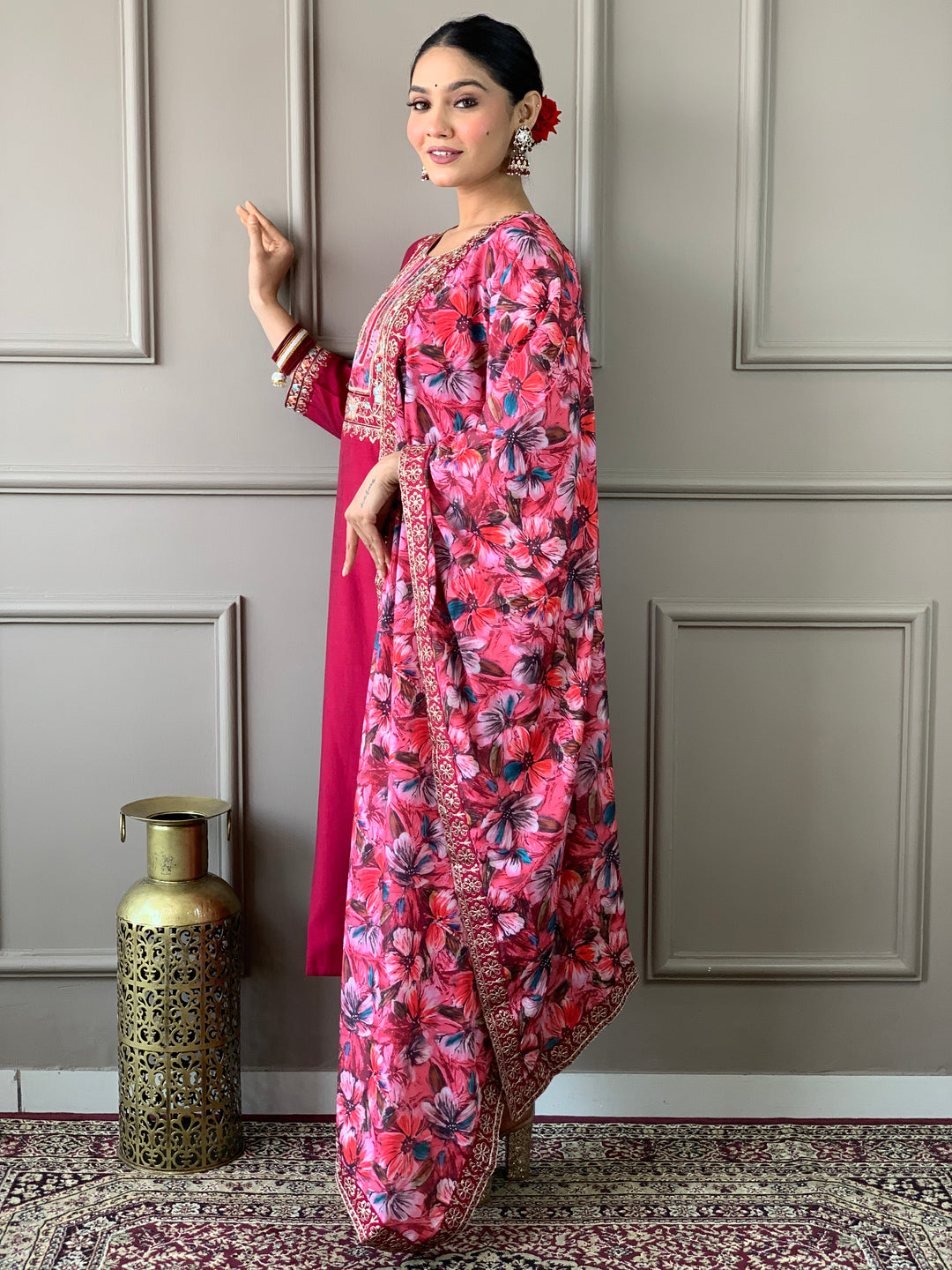 Viscose Chanderi Salwar Kameez for Women | Elegant Traditional Ethnic Wear