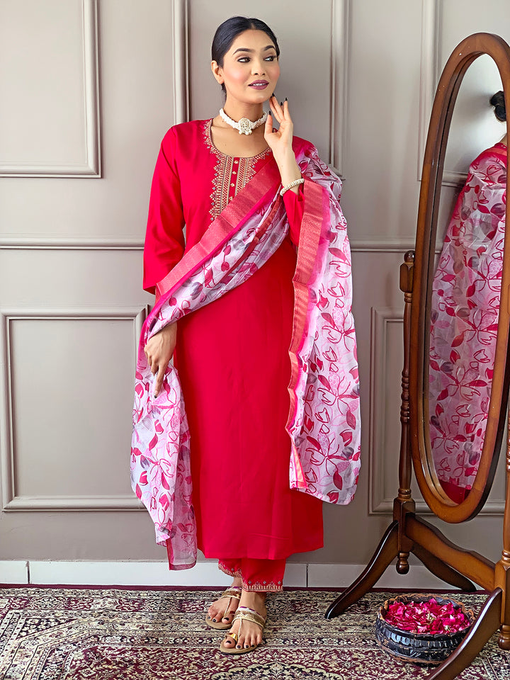 Viscose Chanderi Salwar Kameez for Women | Elegant Traditional Ethnic Wear