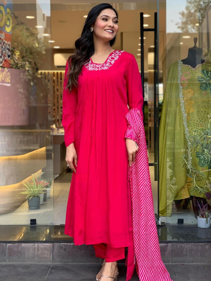 Elegant Viscose Silk Salwar Kameez for Women | Premium Traditional Ethnic Wear