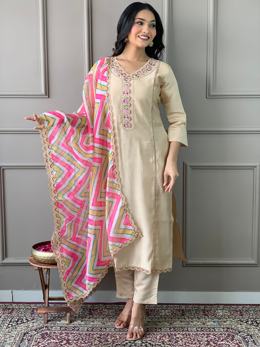 Viscose Chanderi Salwar Kameez | Elegant Traditional Outfit for Women