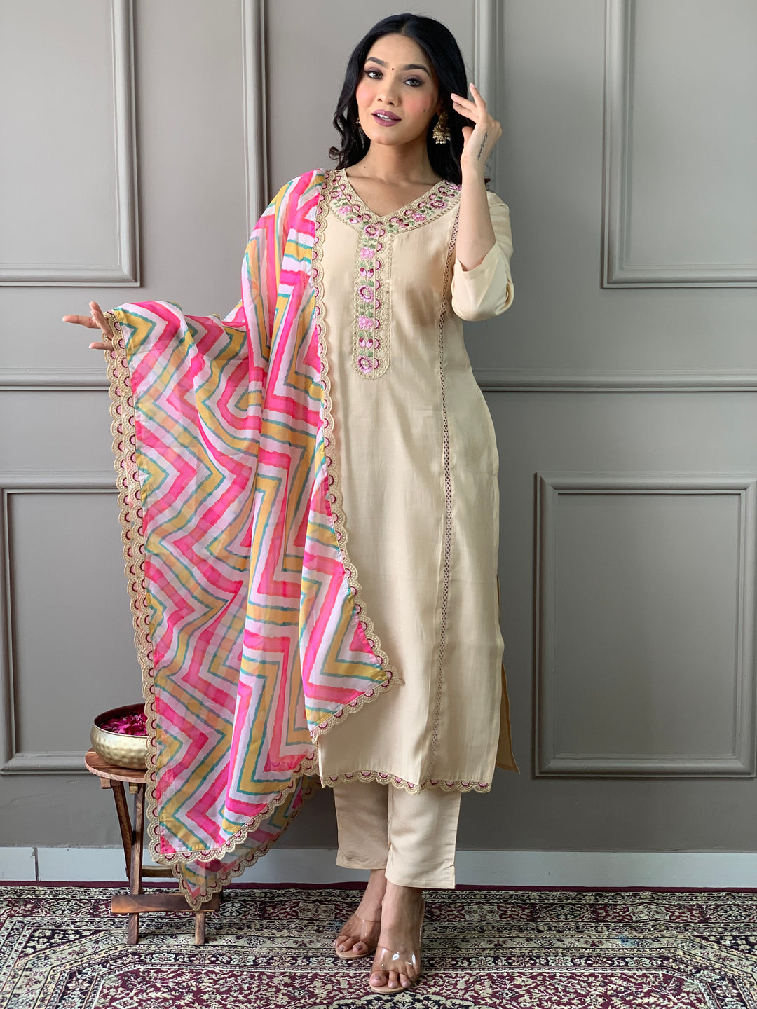 Viscose Chanderi Salwar Kameez | Elegant Traditional Outfit for Women