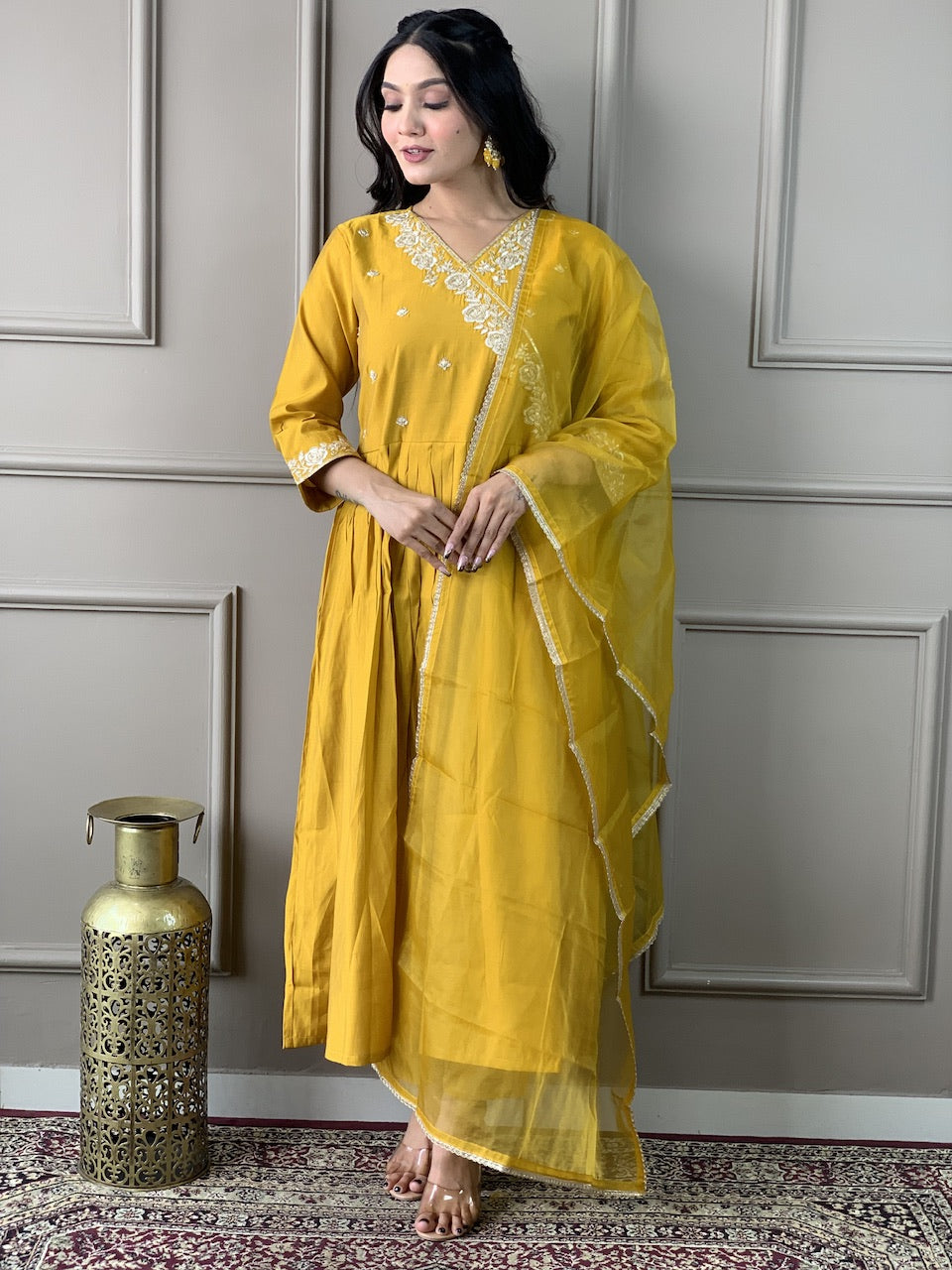 Viscose Chanderi Salwar Kameez | Elegant Traditional Outfit for Women