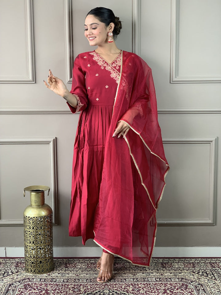 Viscose Chanderi Salwar Kameez | Elegant Traditional Outfit for Women