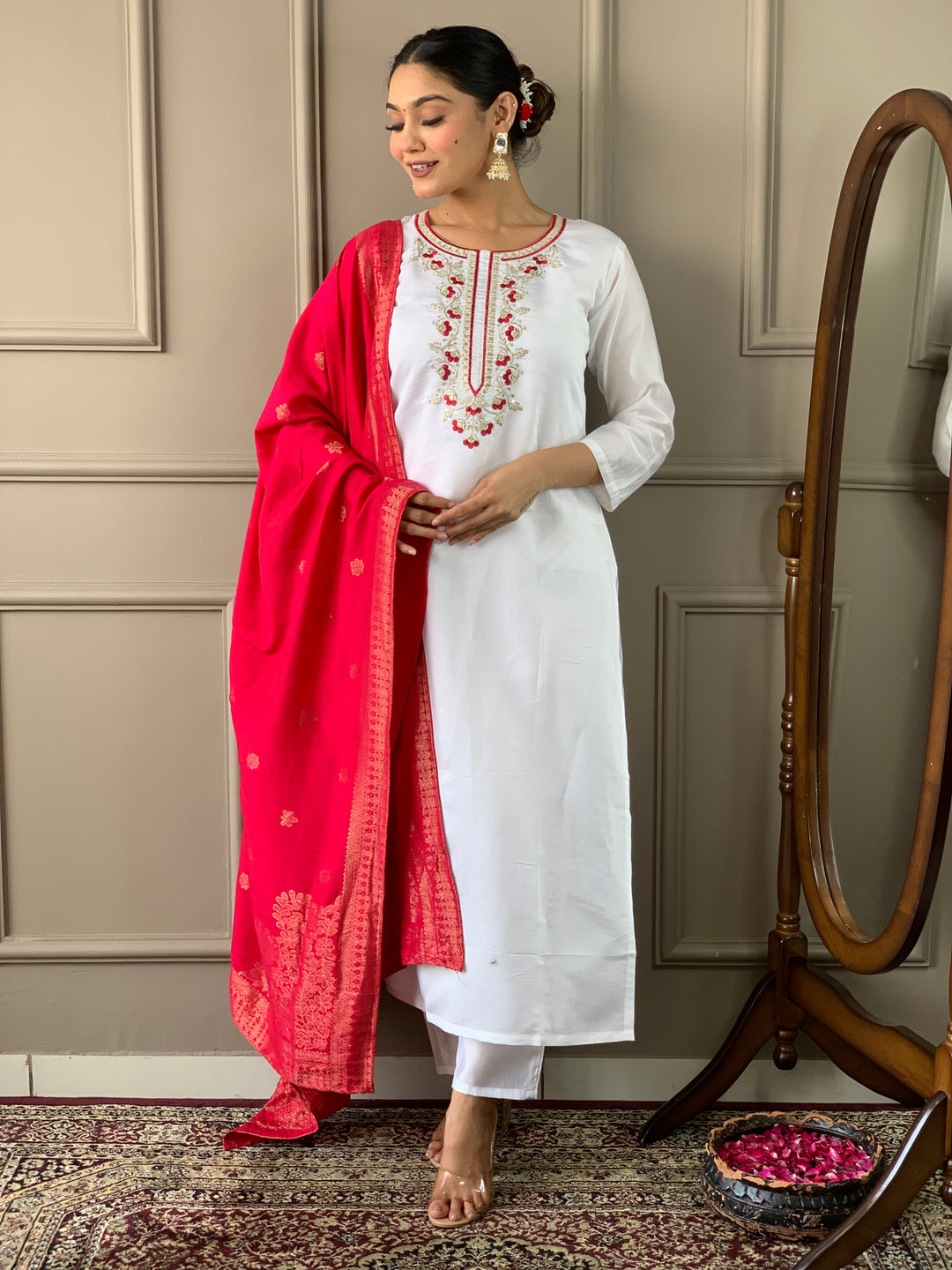 Viscose Chanderi Salwar Kameez | Elegant Traditional Outfit for Women