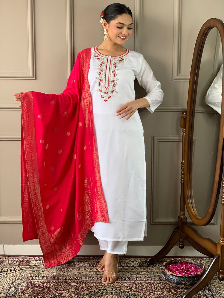 Viscose Chanderi Salwar Kameez | Elegant Traditional Outfit for Women