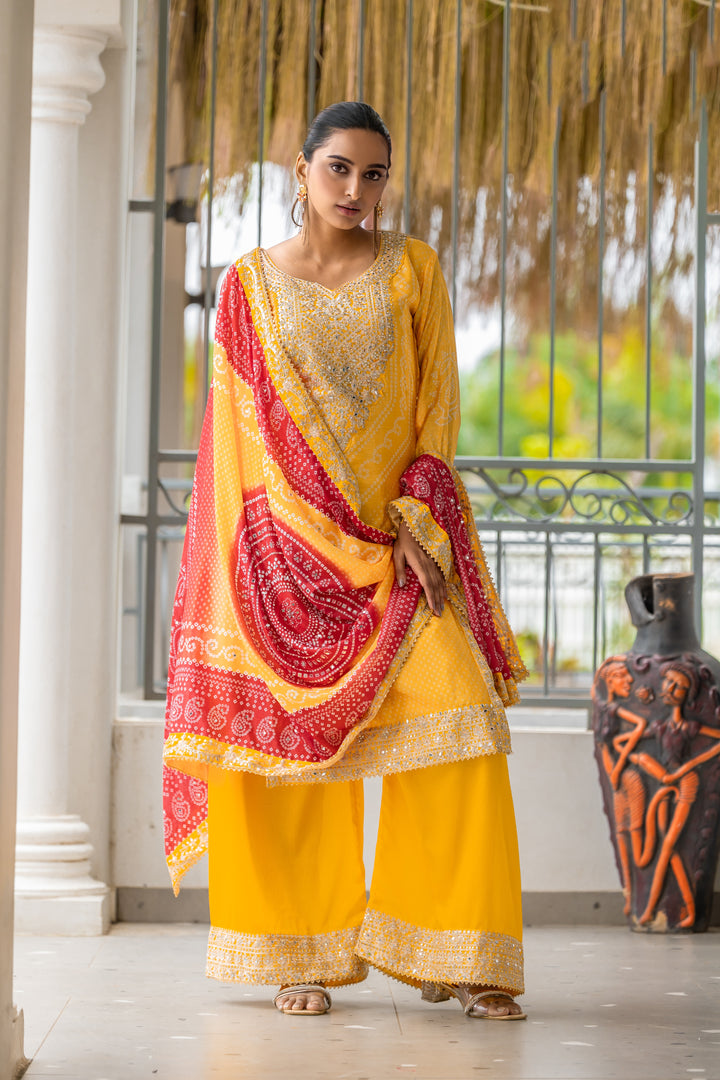 Chinon Fabric Palazzo for Women | Elegant & Comfortable Ethnic Wear