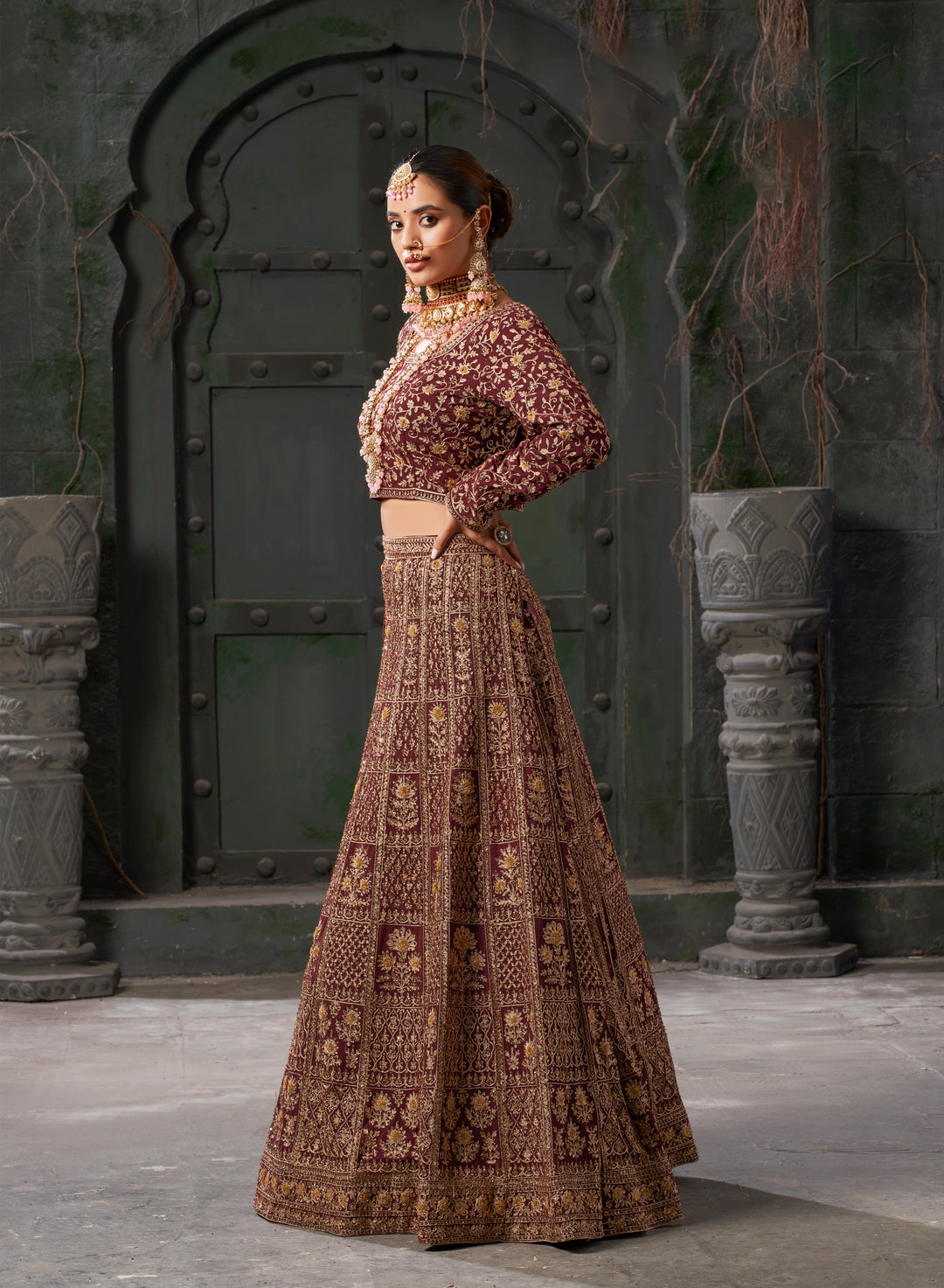 Heavy Designer Georgette Lehenga with Embroidery | Wedding & Special Event