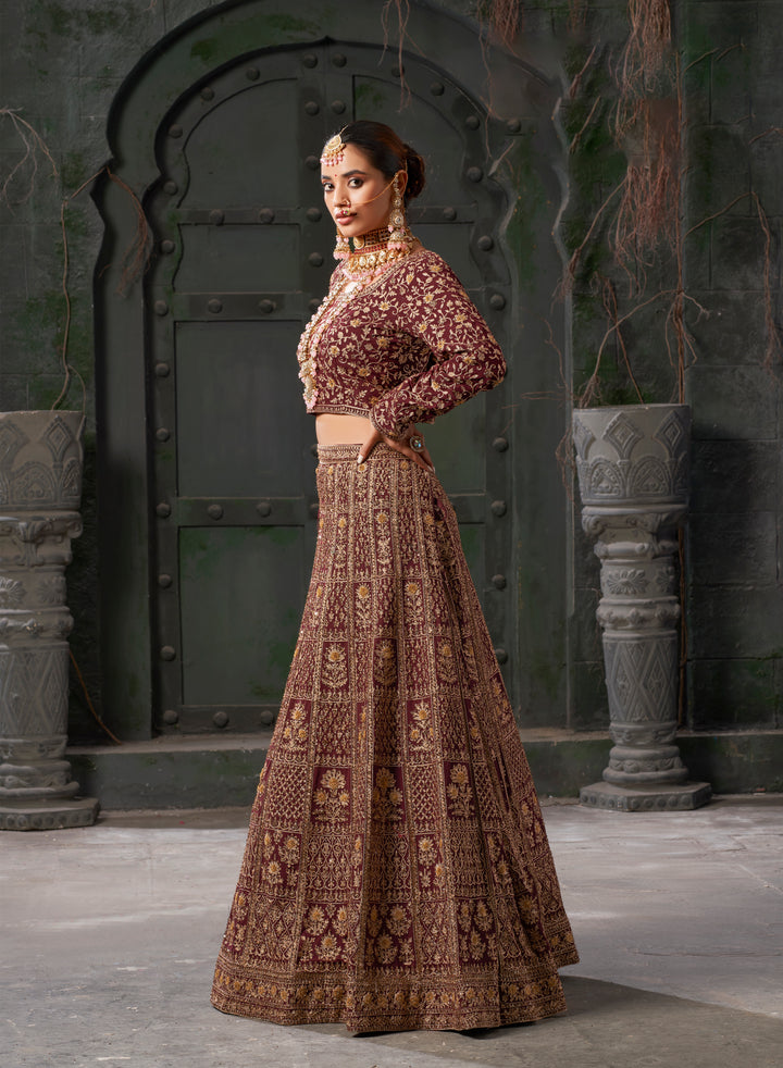 Heavy Designer Georgette Lehenga with Embroidery | Wedding & Special Event