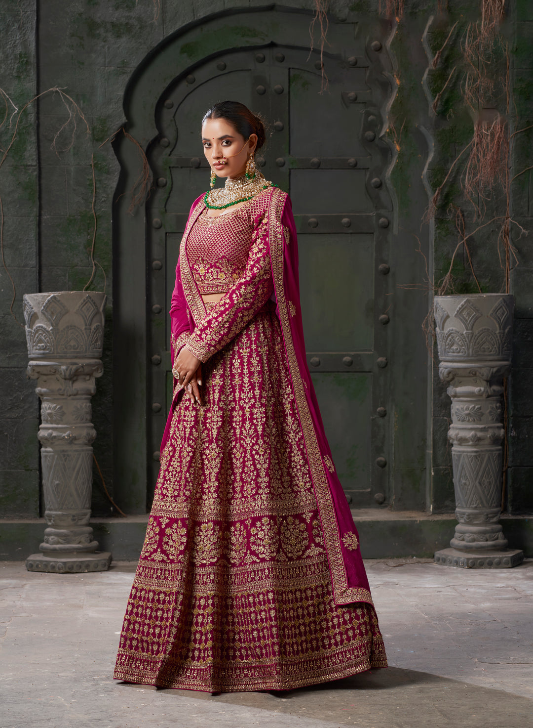 Heavy Designer Georgette Lehenga with Zarkan Embroidery | Wedding & Party