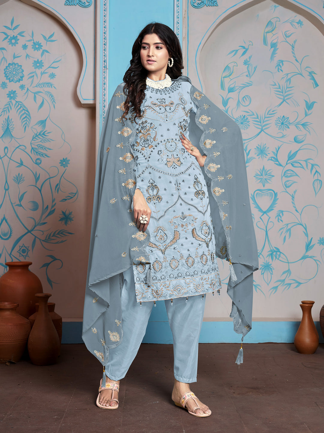 Faux Georgette Salwar Kameez for Women | Elegant & Stylish Traditional Ethnic Wear