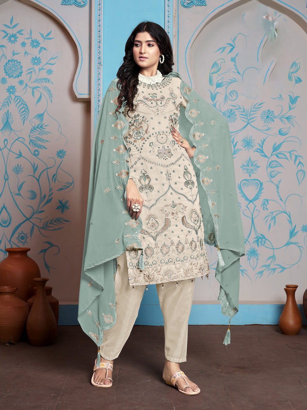 Faux Georgette Salwar Kameez for Women | Elegant & Stylish Traditional Ethnic Wear