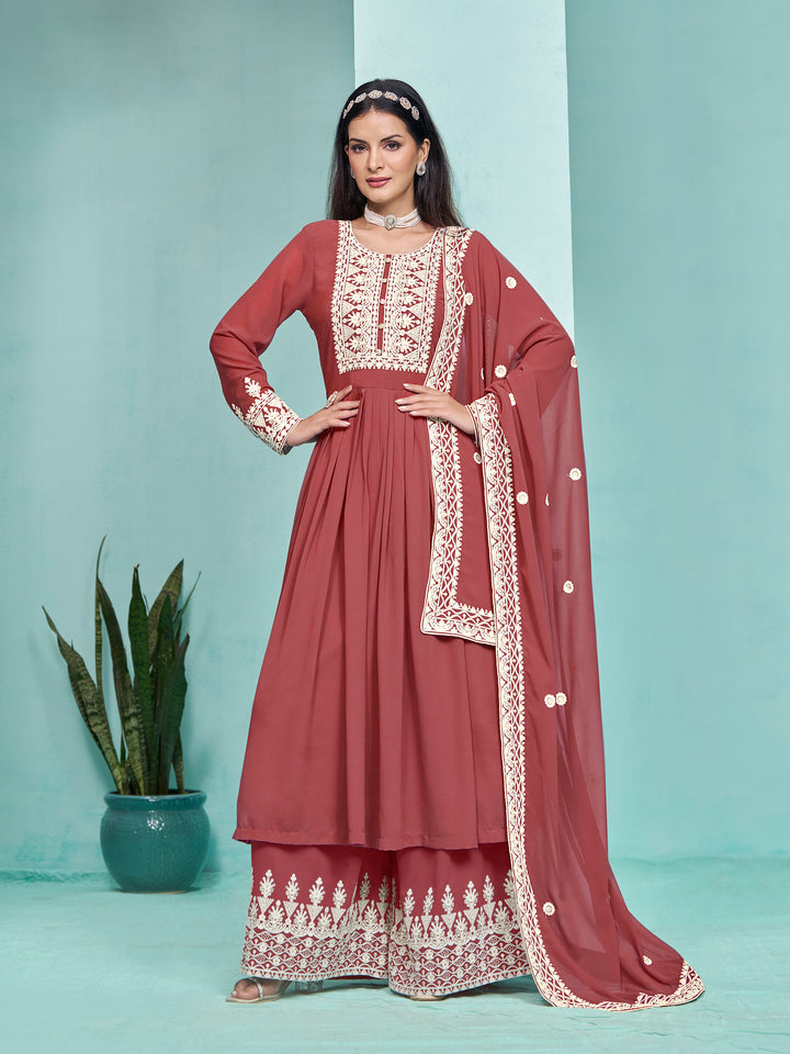 Faux Georgette Palazzo for Women | Stylish & Comfortable Ethnic Wear