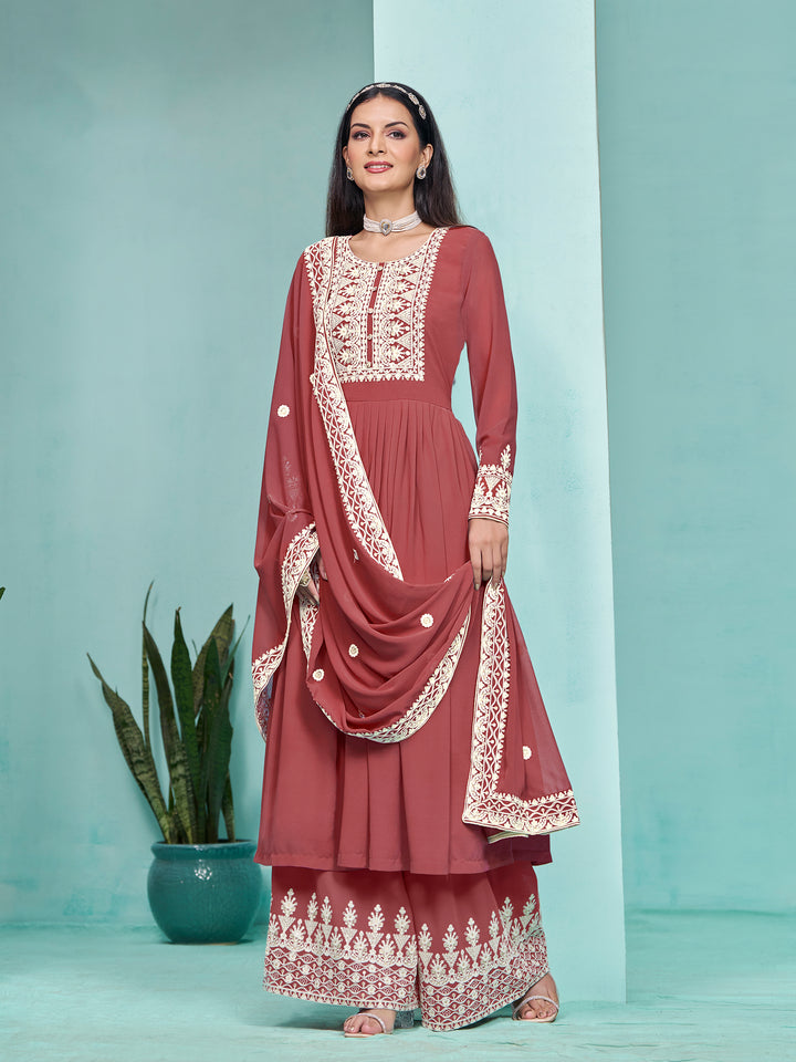 Faux Georgette Palazzo for Women | Stylish & Comfortable Ethnic Wear