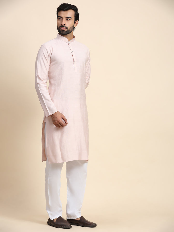 Elegant Kurta Set for Men | Solid Plain Viscose Rayon and Art Silk Fabric