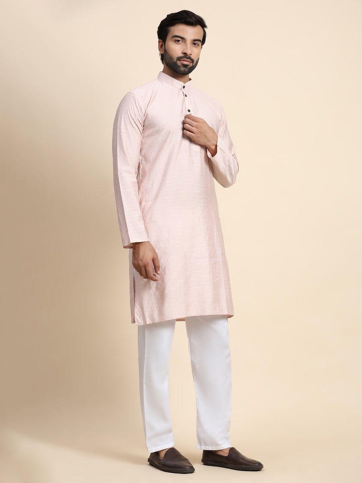 Elegant Kurta Set for Men | Solid Plain Viscose Rayon and Art Silk Fabric