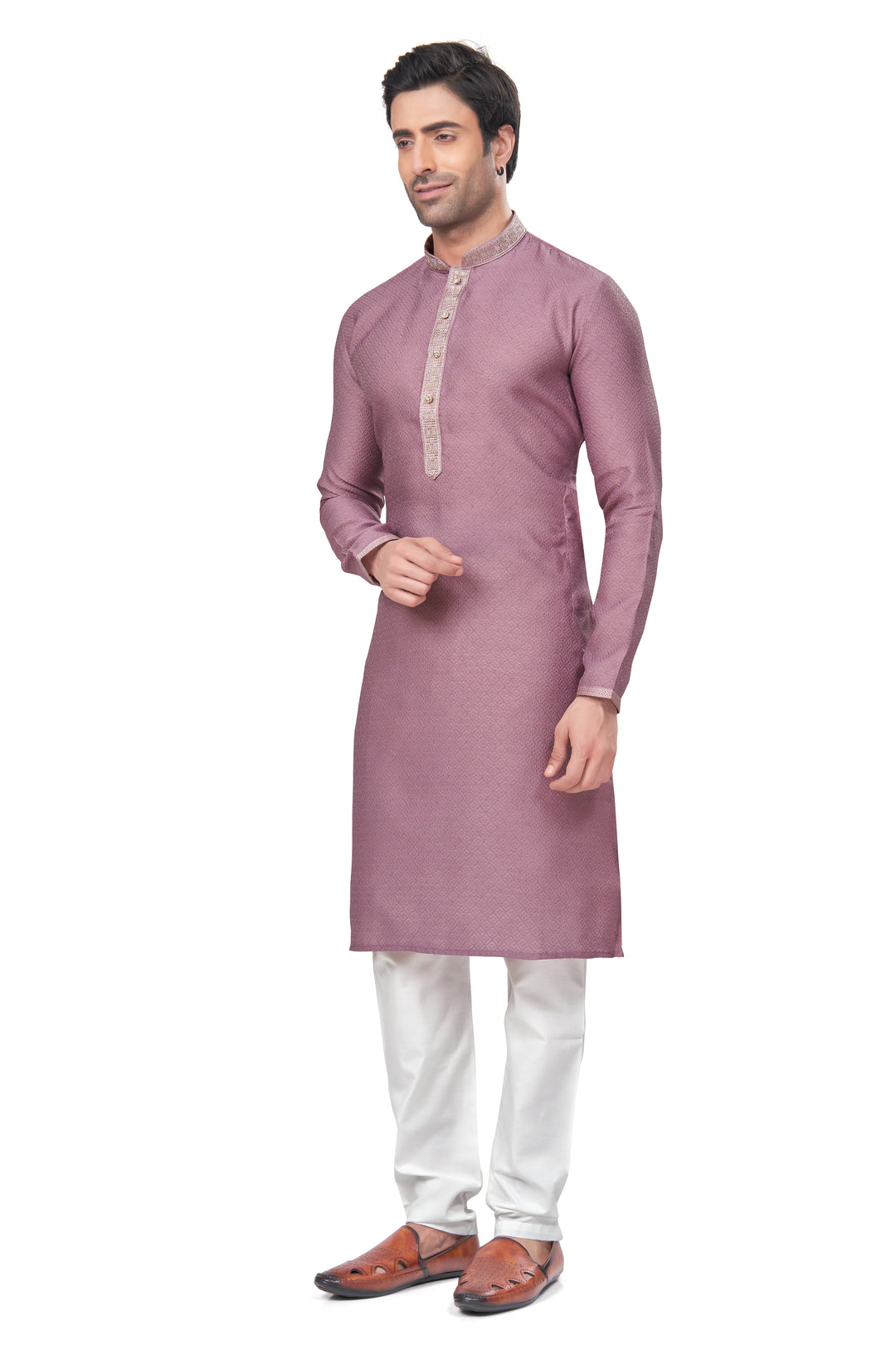 Designer Men's Kurta with Mirror Embroidery | Festive Kurta Traditional Kurta