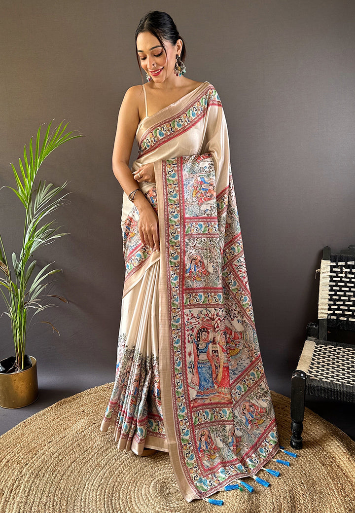 Charming Tussar Silk Saree with | Unmatched Beauty for Grand Occasions