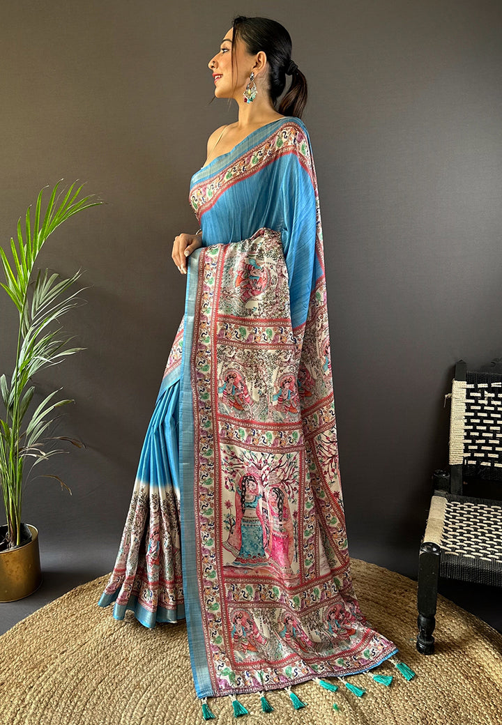 Charming Tussar Silk Saree with | Unmatched Beauty for Grand Occasions