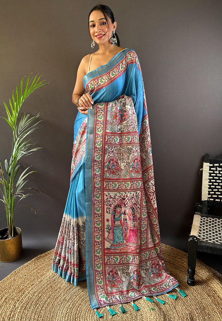 Charming Tussar Silk Saree with | Unmatched Beauty for Grand Occasions