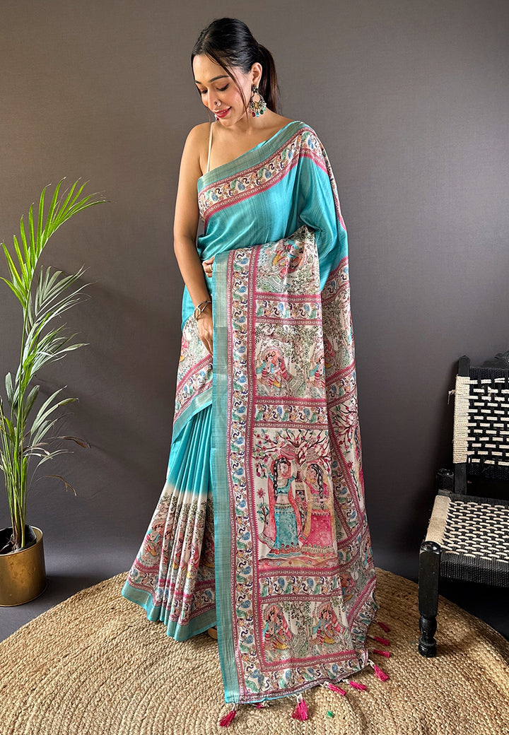 Charming Tussar Silk Saree with | Unmatched Beauty for Grand Occasions